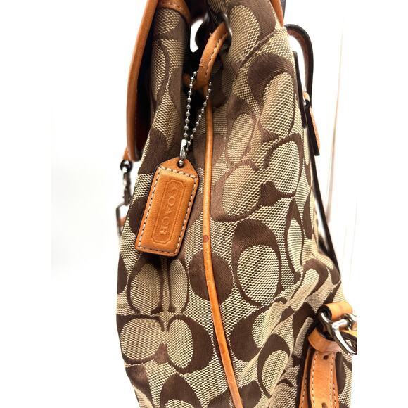 COACH Vintage Y2K Signature Mini Backpack, Brown main image 14
